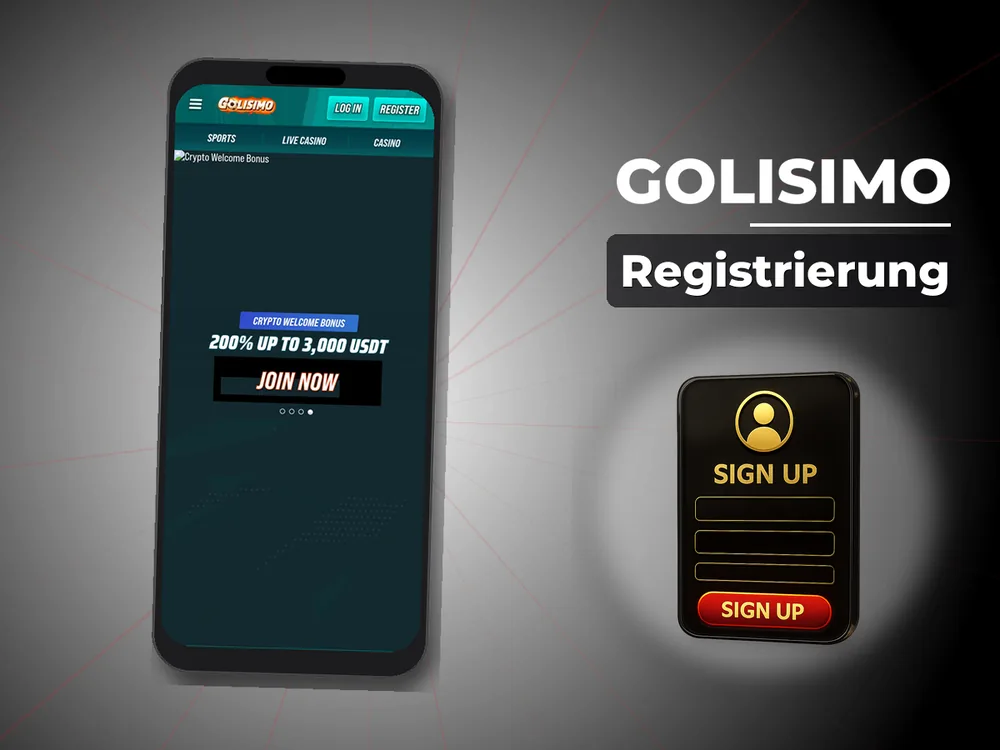 Golisimo - Registrierung