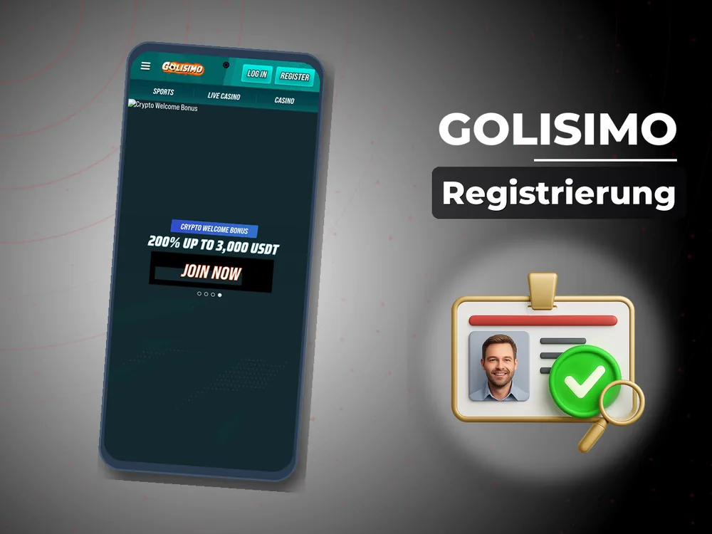 Golisimo - Registrierung