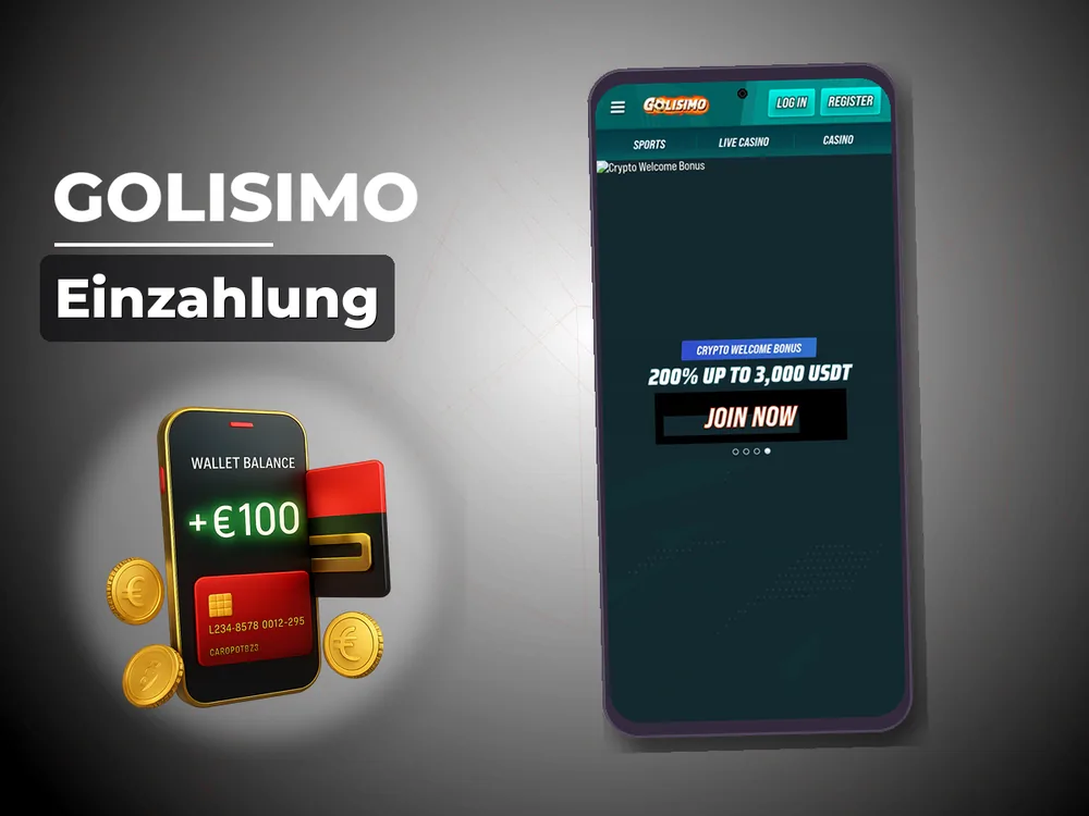 Golisimo - Einzahlung